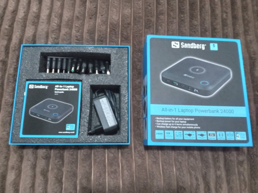 PowerBank Sandberg ALL-in-1 Laptop 24000mAh