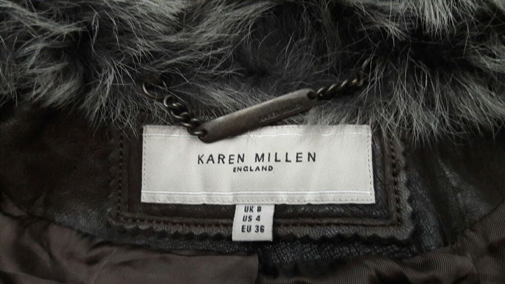 Karen Millen шкіряна куртка натуральна кожа кожанка