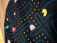 OppoSuits koszula męska PAC MAN casual długi rękaw slim bawełna XL