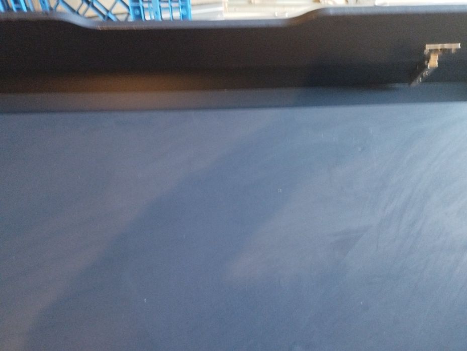Biurko Ikea granatowe drewno plus stał używane
