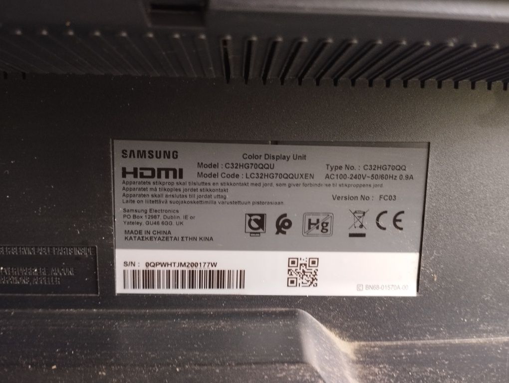 Monitor Samsung C32HG70QQU