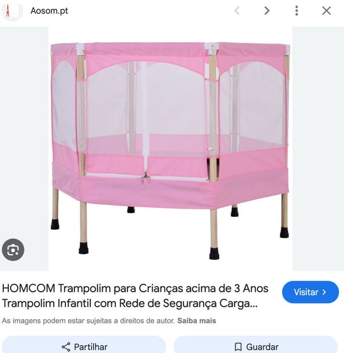 Trampolim para criança