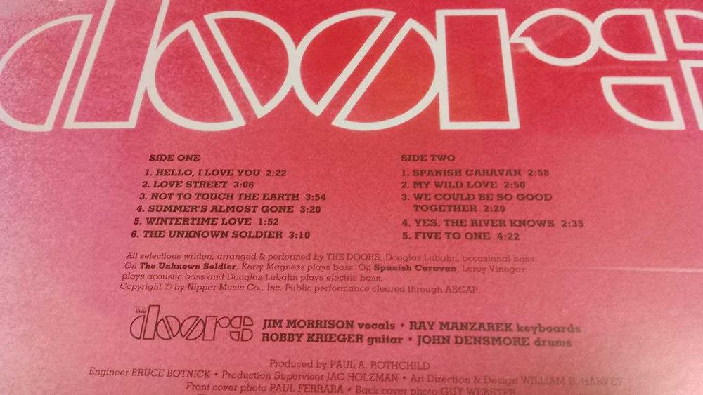 Doors - Waiting For The Sun. новый аргентинский винил