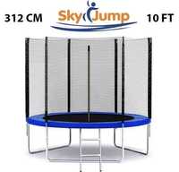 Батут SkyJump 312 см. з захисною сіткою і драбинкою