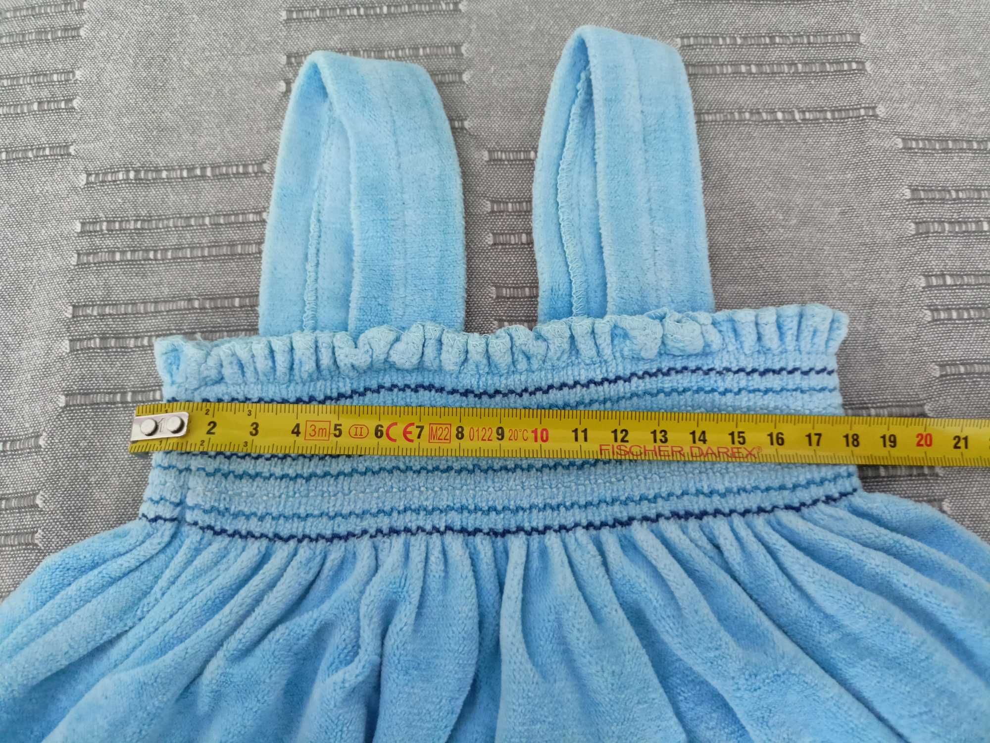 sukienka z ramiączkami welurowa rozmiar 80 cm