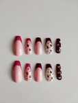 Paznokcie hybrydowe tipsy press on nails coquette