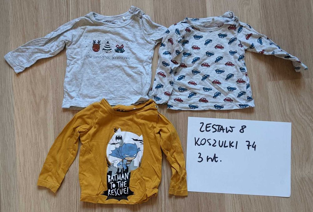 (8) Koszulki rozmiar 74; 3 szt.