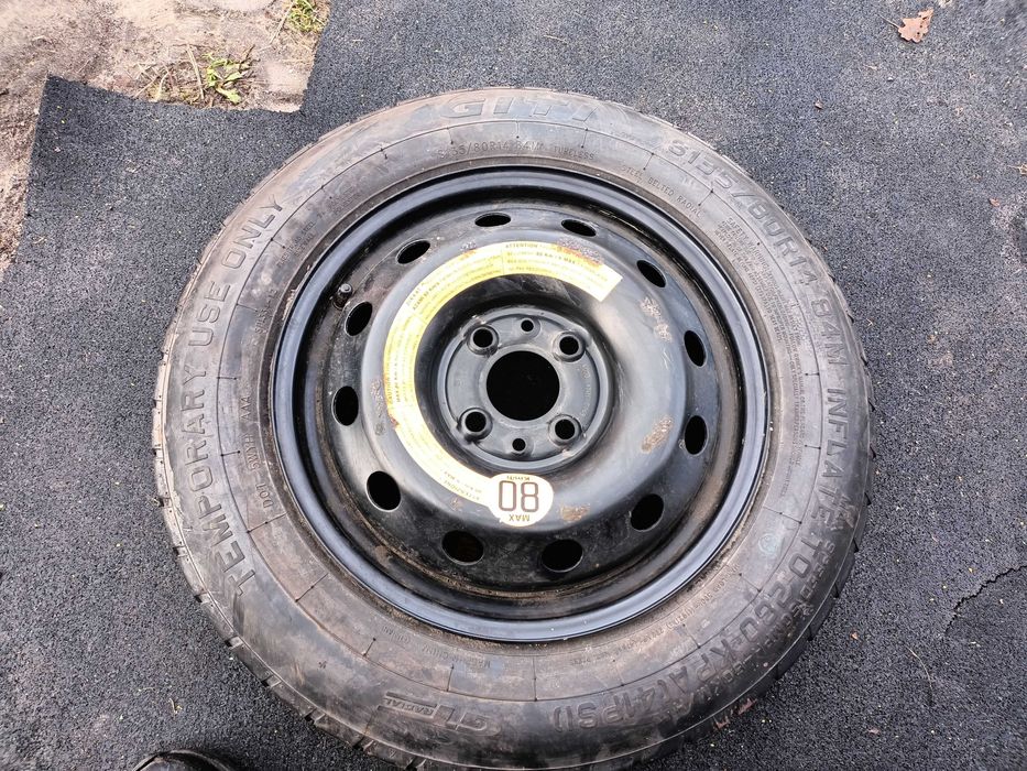 koło dojazdowe dojazdówka 14 4x98 fiat 500 panda 135/80 R14