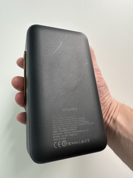 Powerbank AWEI P101K 60000mAh 22.5W Latarka 5xUSB LED