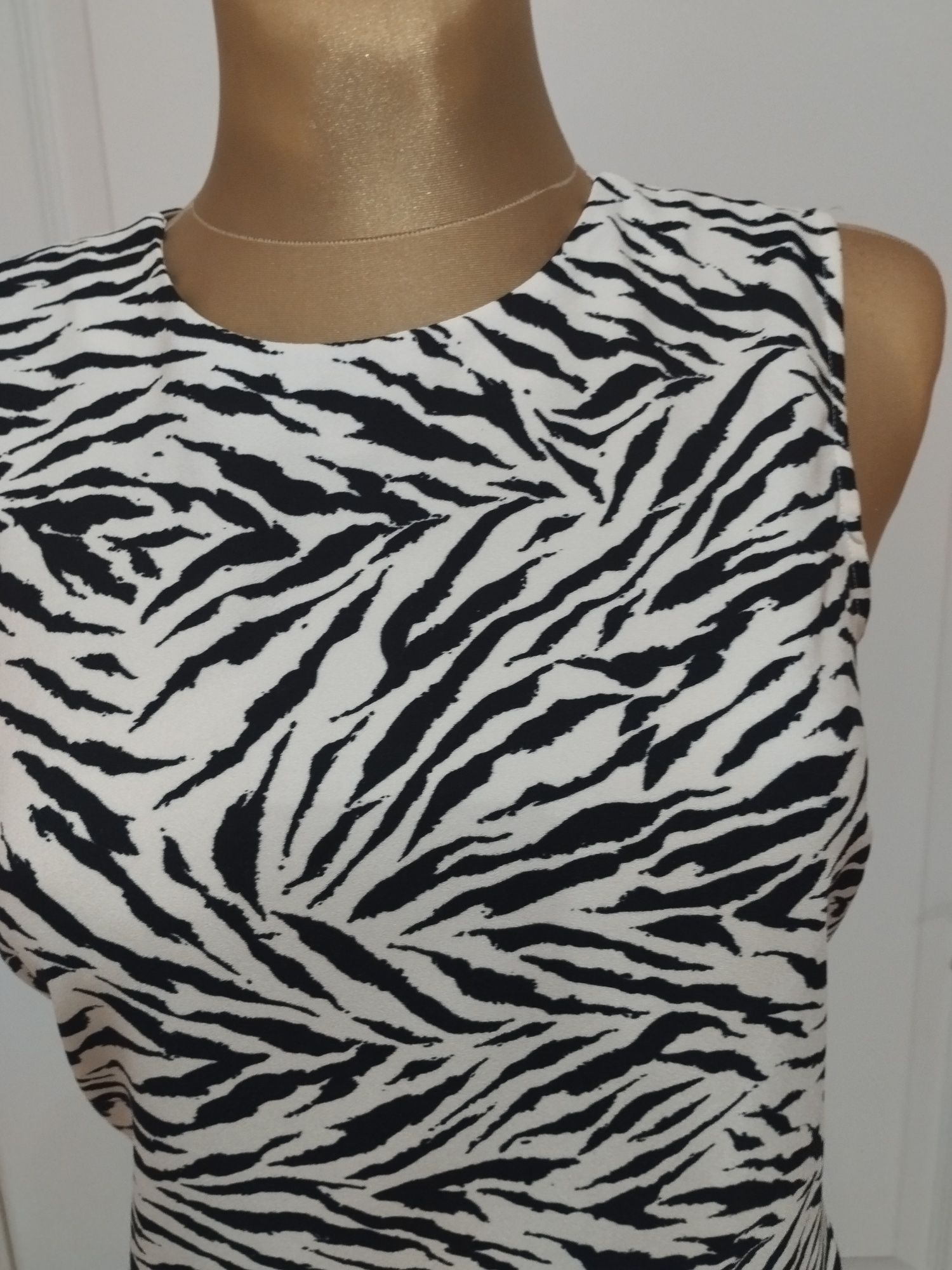 Warehouse letnia sukienka zebra 38