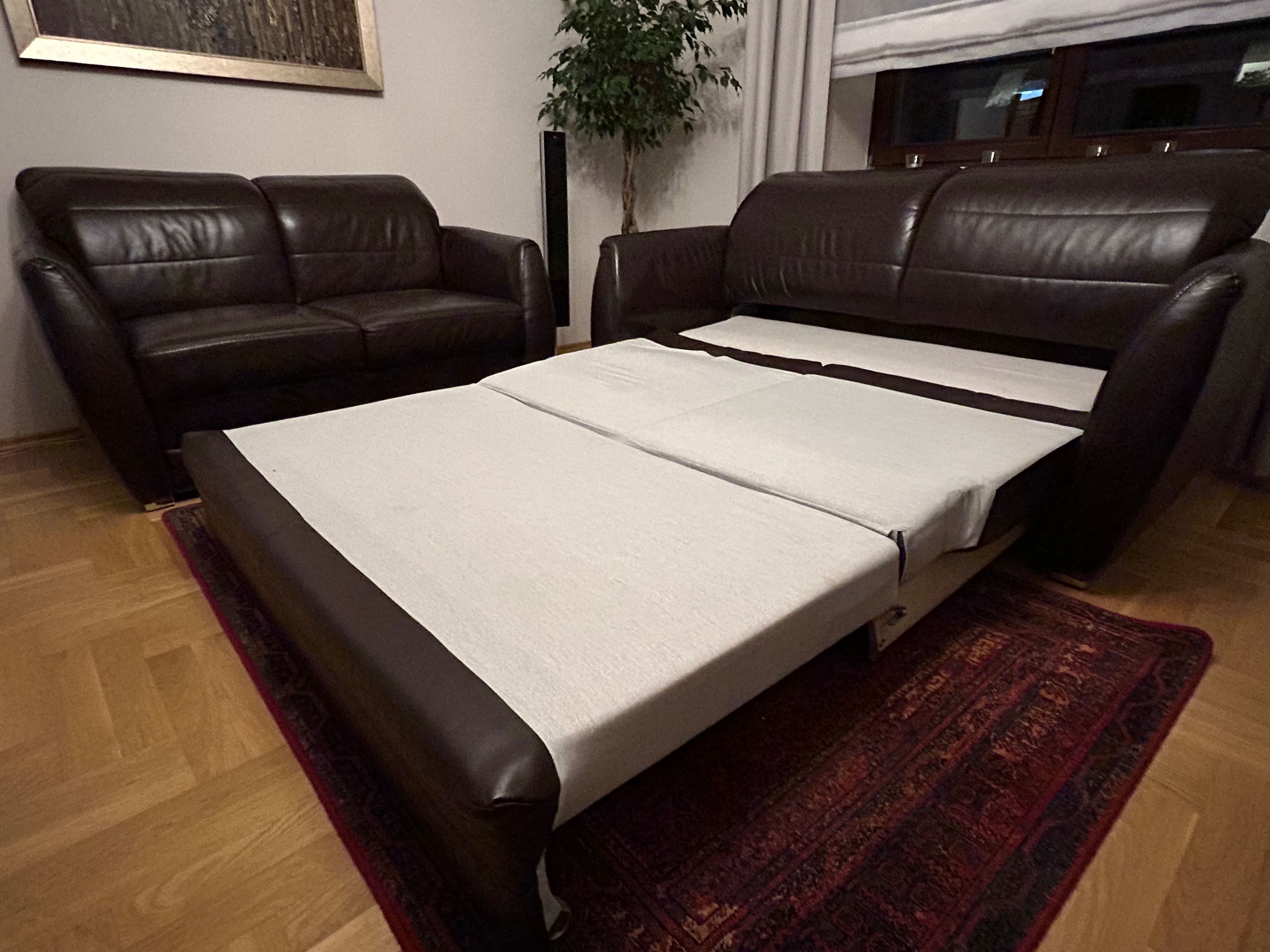 Sofa skórzana 3 os. rozkładana ETAP SOFA