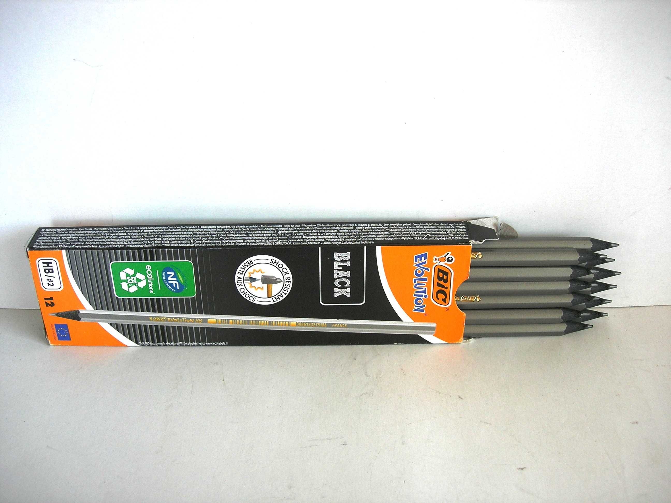 Ołówki Bic Evolution Black HB 18 opakowań nowe