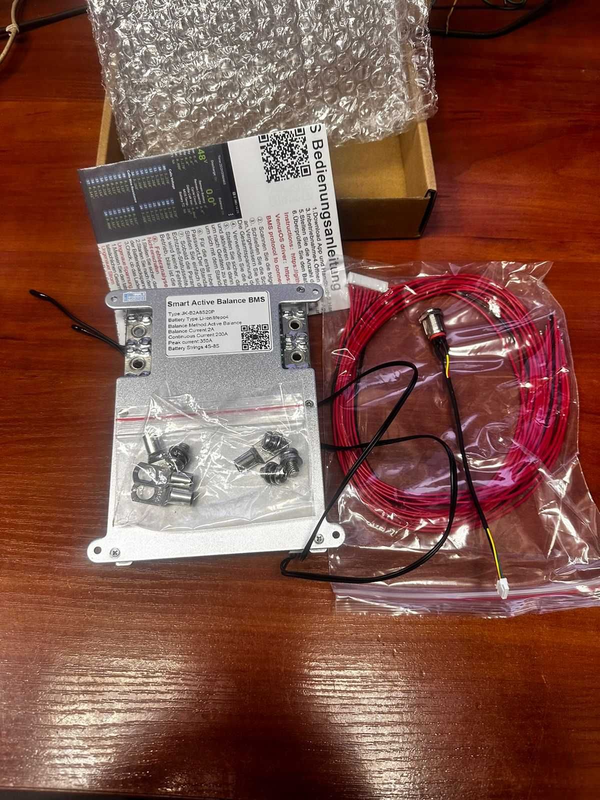 БМС BMS Jikong 24в 7s 3s - 8s 200A, 2А баланс  B2A8S20P