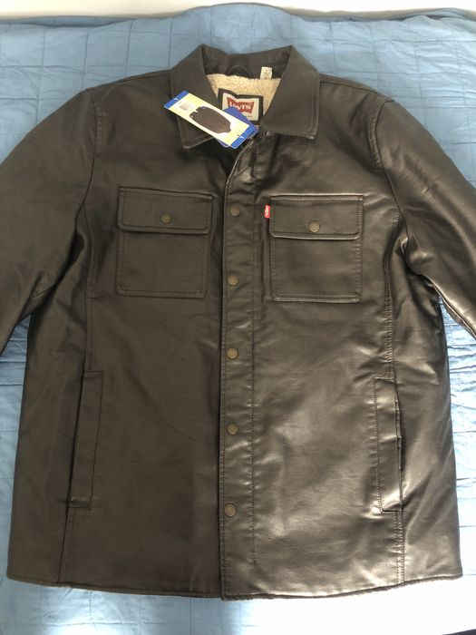 Чоловіча куртка Levi’s Faux Leather Shirt Jacket