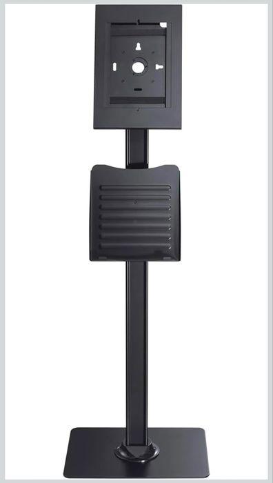 iPad suporte duplo em aço, folhetos e antiroubo para Tablet com chave