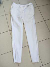 Spodnie białe lnianie Camaieu stan bdb  rozmiar 36