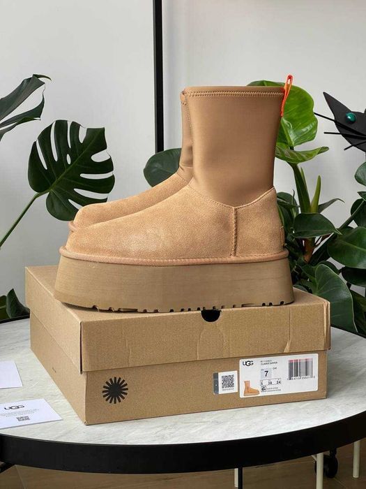 Женские зимние ботинки UGG Classic Dipper Boots замшевые сапоги угги