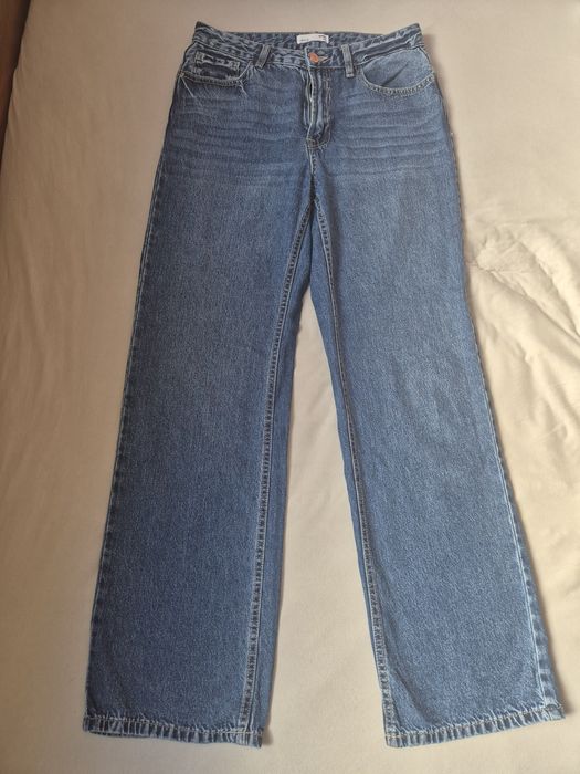 Jeansy wide leg r. 38