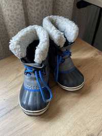 Дитячі чоботи Sorel, зимние сапоги на овчине, сапожки угги