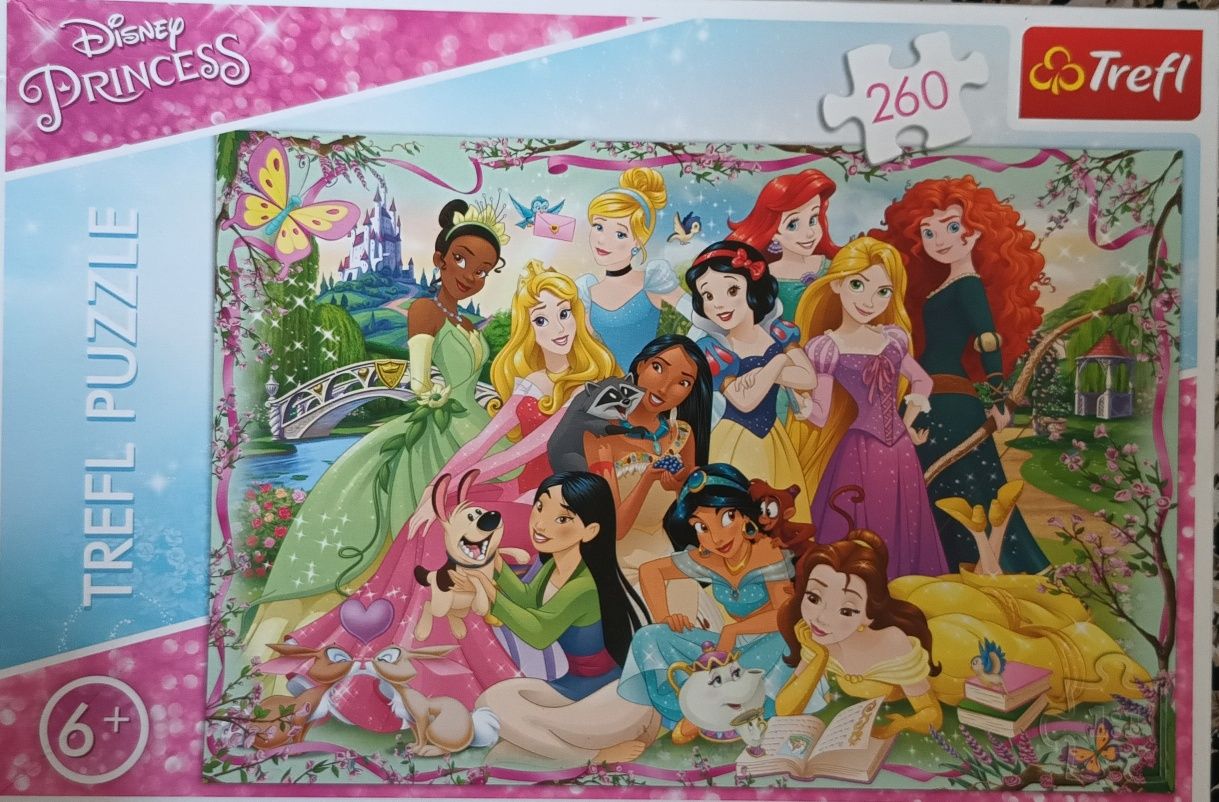 Puzzle Księżniczki Disneya Trefl 260 elementów 6+