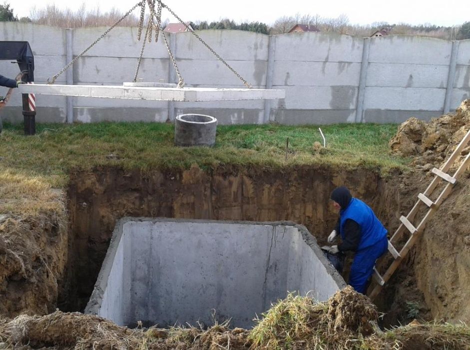 SZAMBA Betonowe z WYKOPEM Zbiorniki na SZAMBO Kompleksowo 6,8,10, 12m3