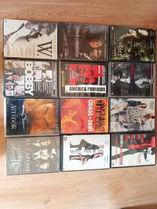 36 DVDS Filmes/Metade ainda plastificados