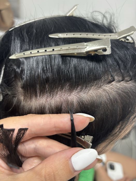 Наращивание волос, реконструкция : восстановление, ботокс, кератин