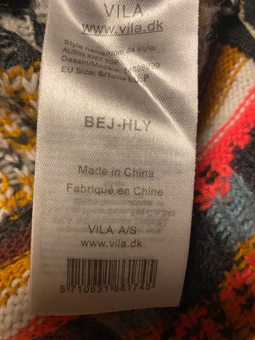 VILA kolorowy golf r. S/M