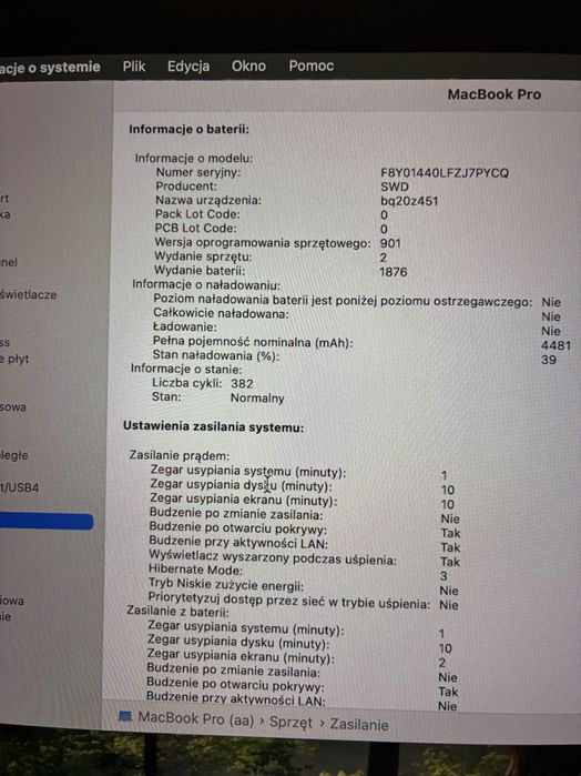 MacBook Pro, 2020, 16GB RAM, 512 GB SSD