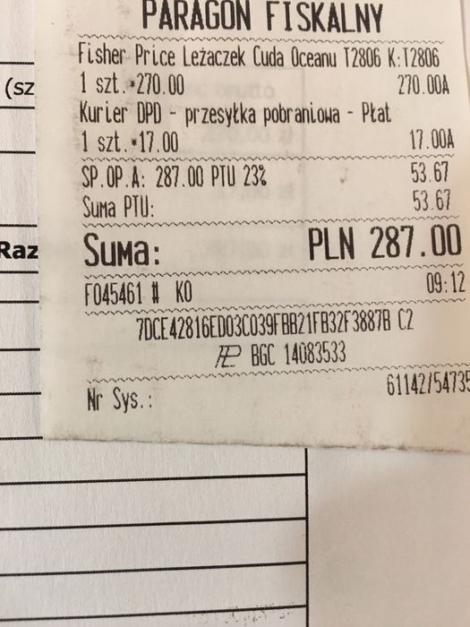 Leżaczek Fisher Price