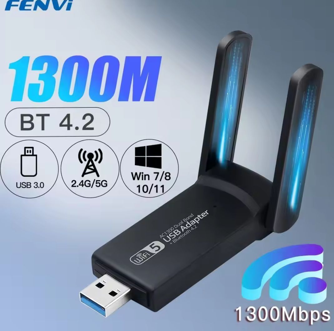 Wi-Fi адаптер Fenvi AX1800 Derapid 1300M Usb 3.0 2,4\5 Ггц