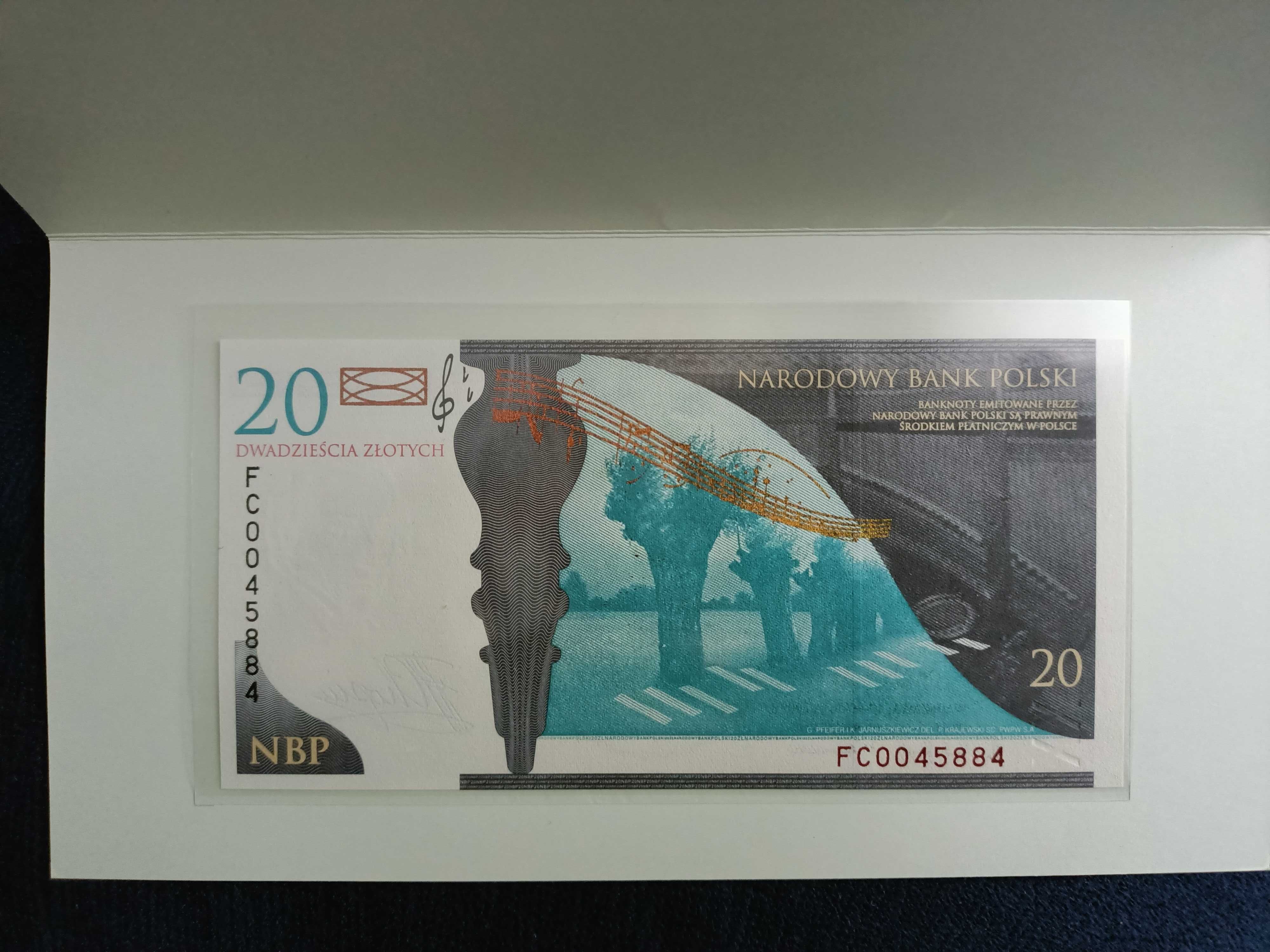 20 Złotych 2009 Fryderyk Chopin stan 1 UNC