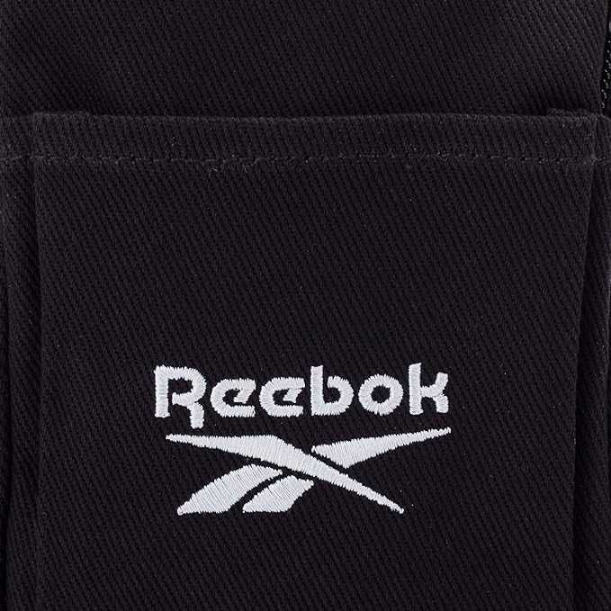Фірмова коттонова нагрудна сумка, слінг Reebok чорна