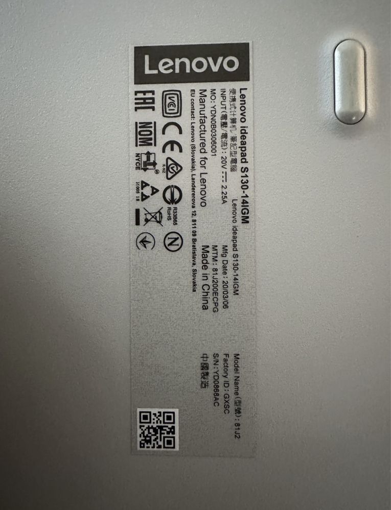 Portátil marca Lenovo