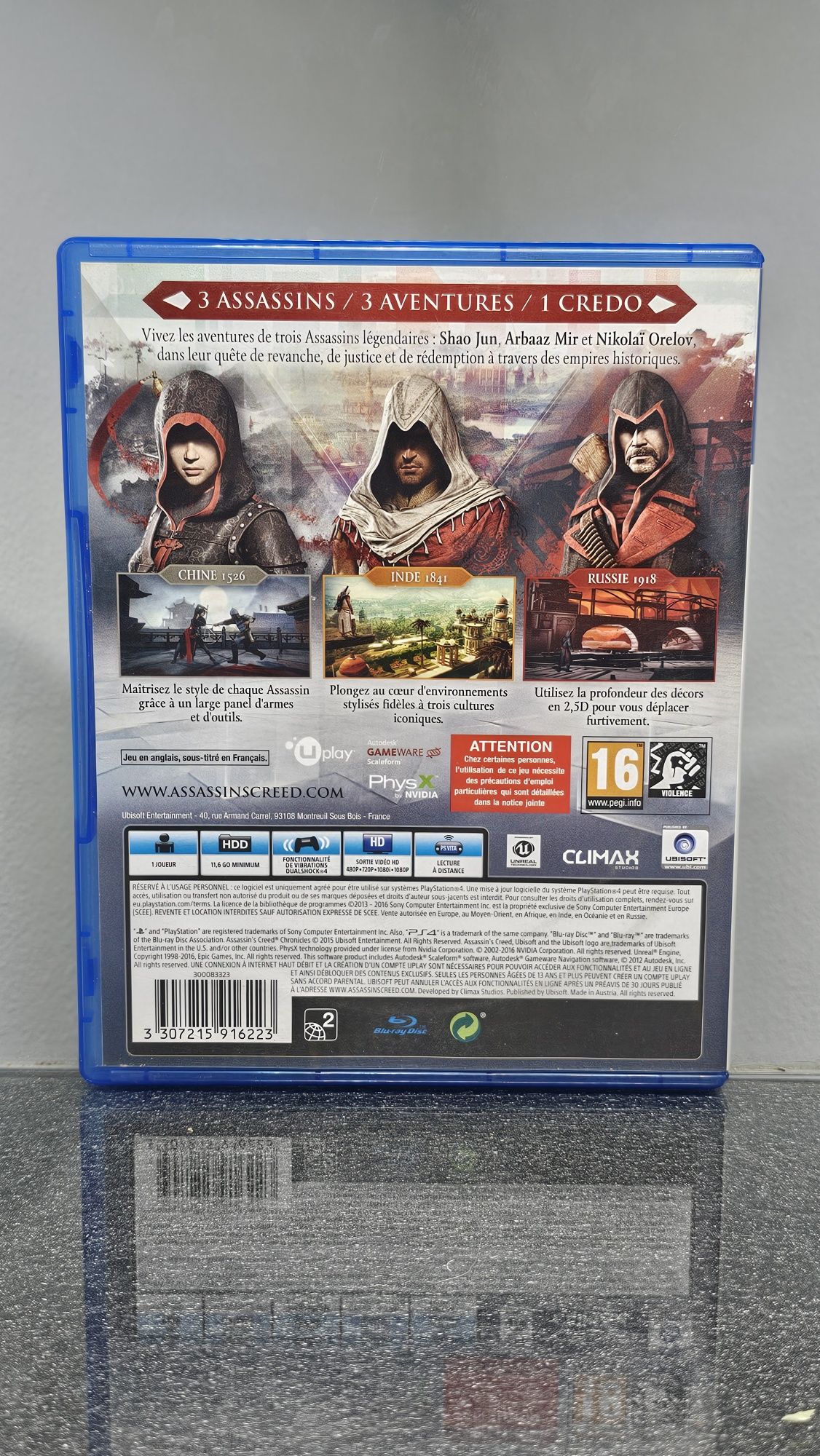 Assassin's Creed Chronicles PS4 PlayStation 4 China Russia India