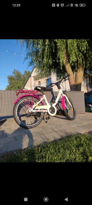 Rowerek 20 cali Nexus Shimano biały róż