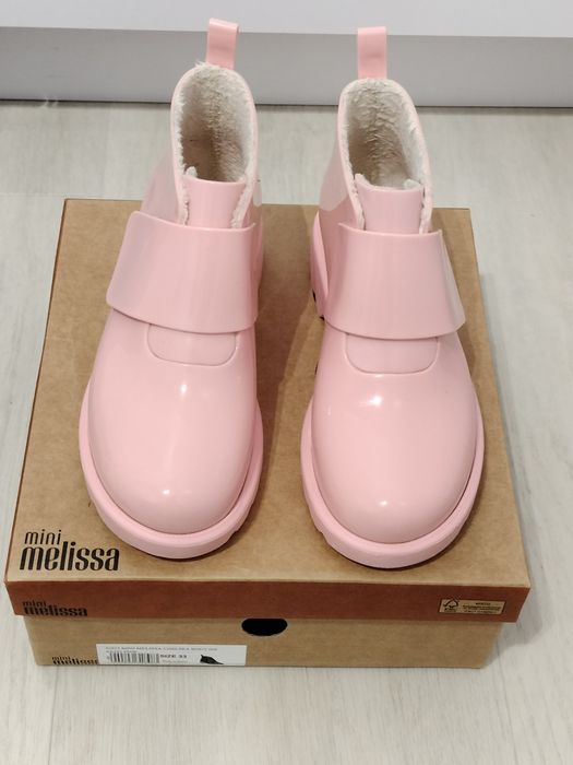 Trzewiki_krótkie kalosze ocieplane marki Melissa rozm. 33