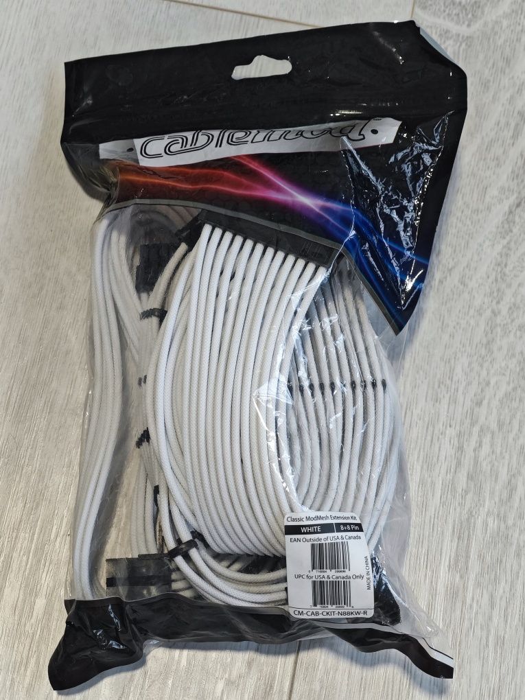 CableMod Classic ModMesh Extension Kit – Biały – 8+8 Pin