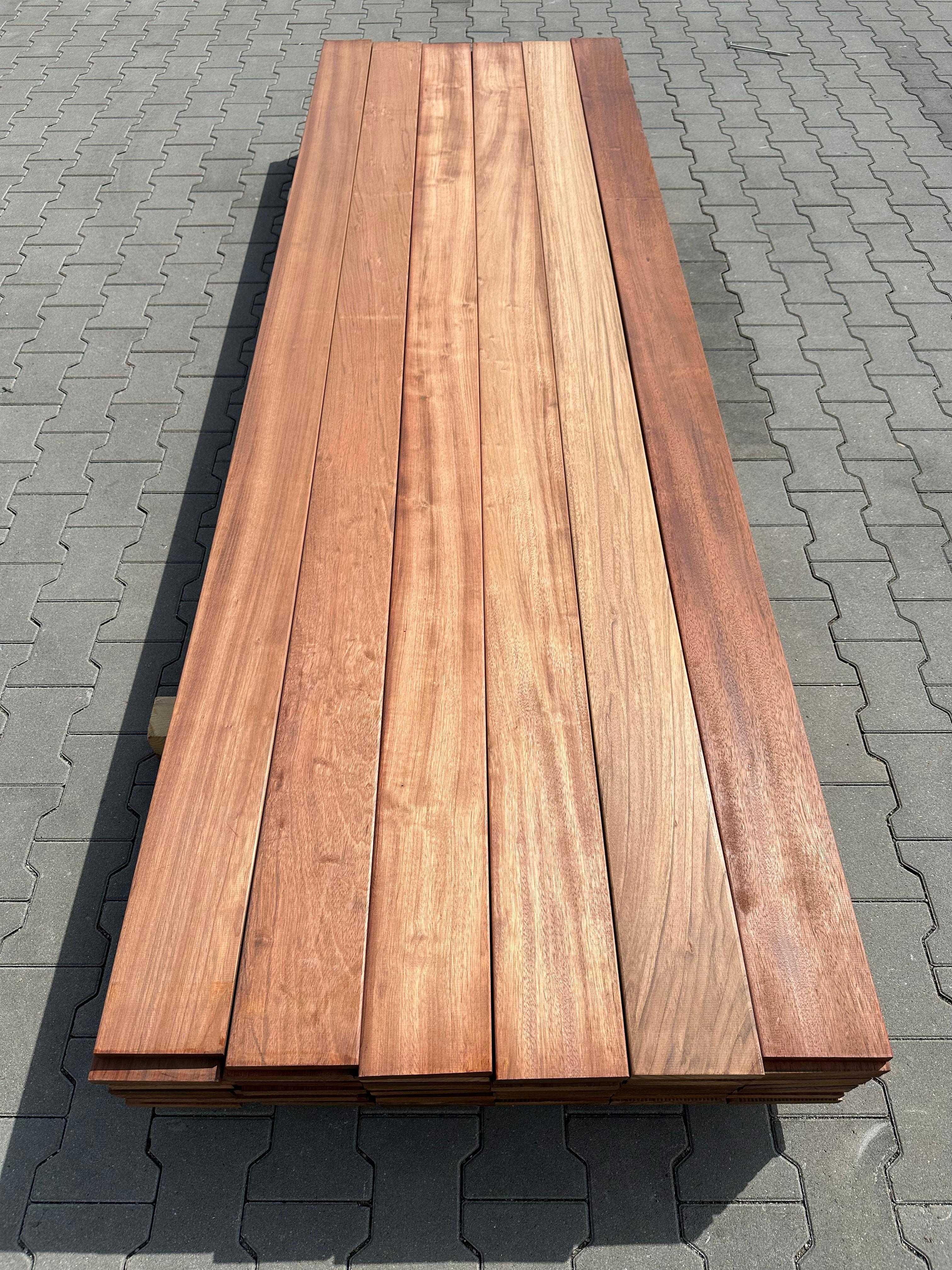 Jatoba Deska Tarasowa 21x145 Gładka-drobny ryfel Fas KD