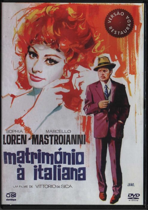 Dvd Matrimónio À Italiana -comédia - Sophia Loren/Marcello Mastroianni
