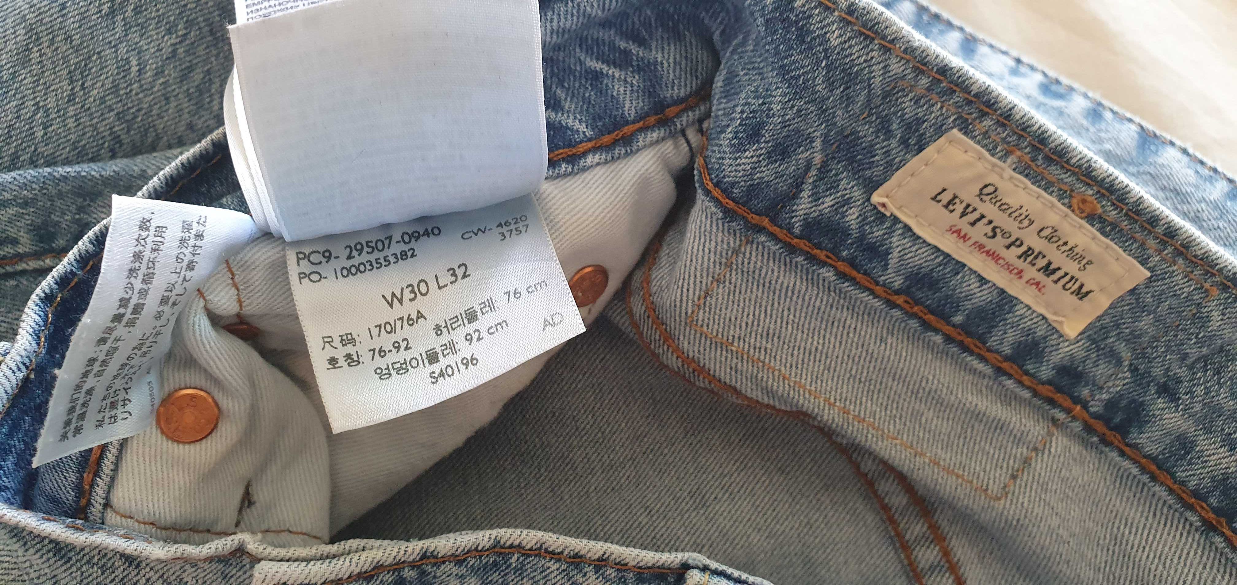 Calças de ganga Levi’s Modelo 502  30x32 - Originais