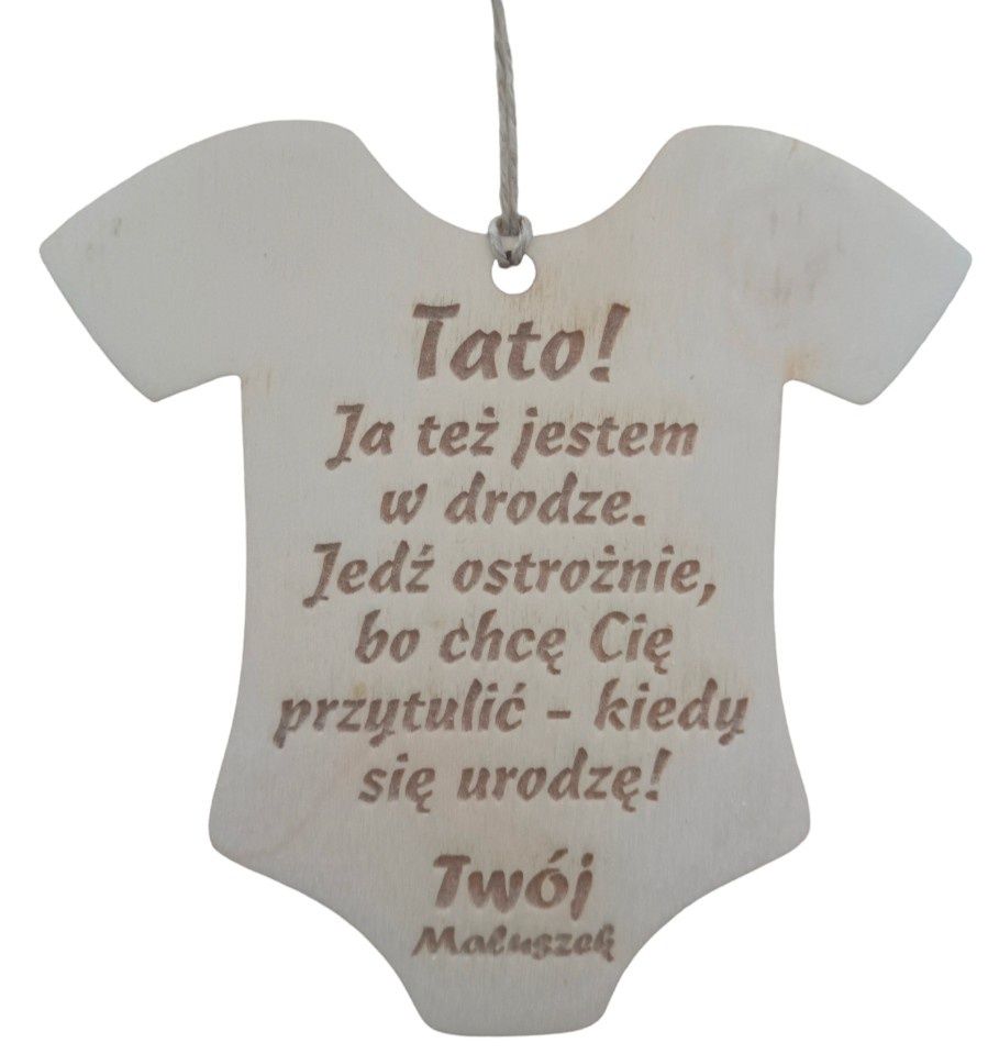 Dzień ojca zawieszka do auta grawer