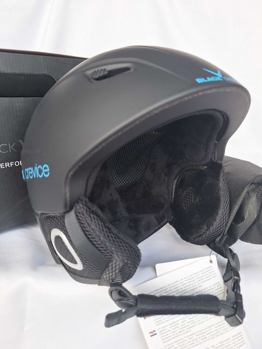 Kask narciarski Black Crevice Kitzbuhel Matt Black Blue L 59-60cm