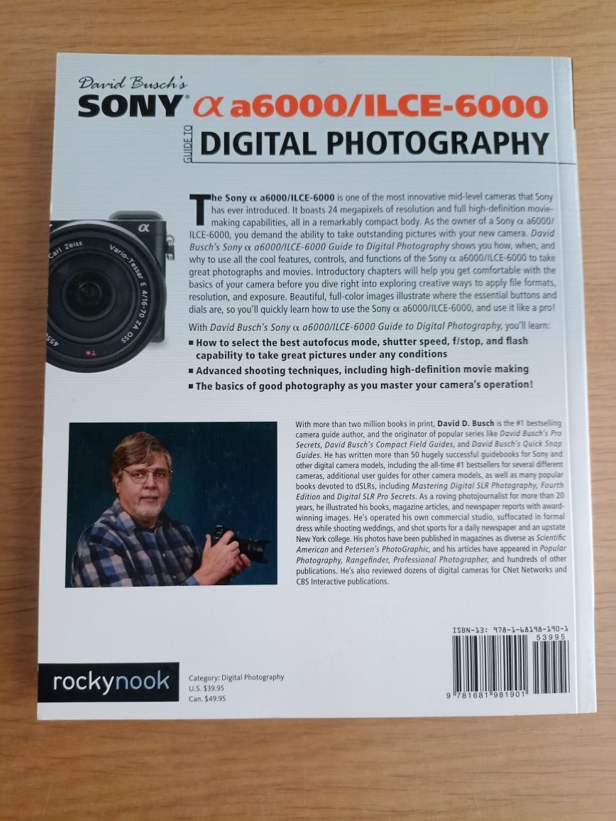Podręcznik użytkownika Sony a6000 - David Busch