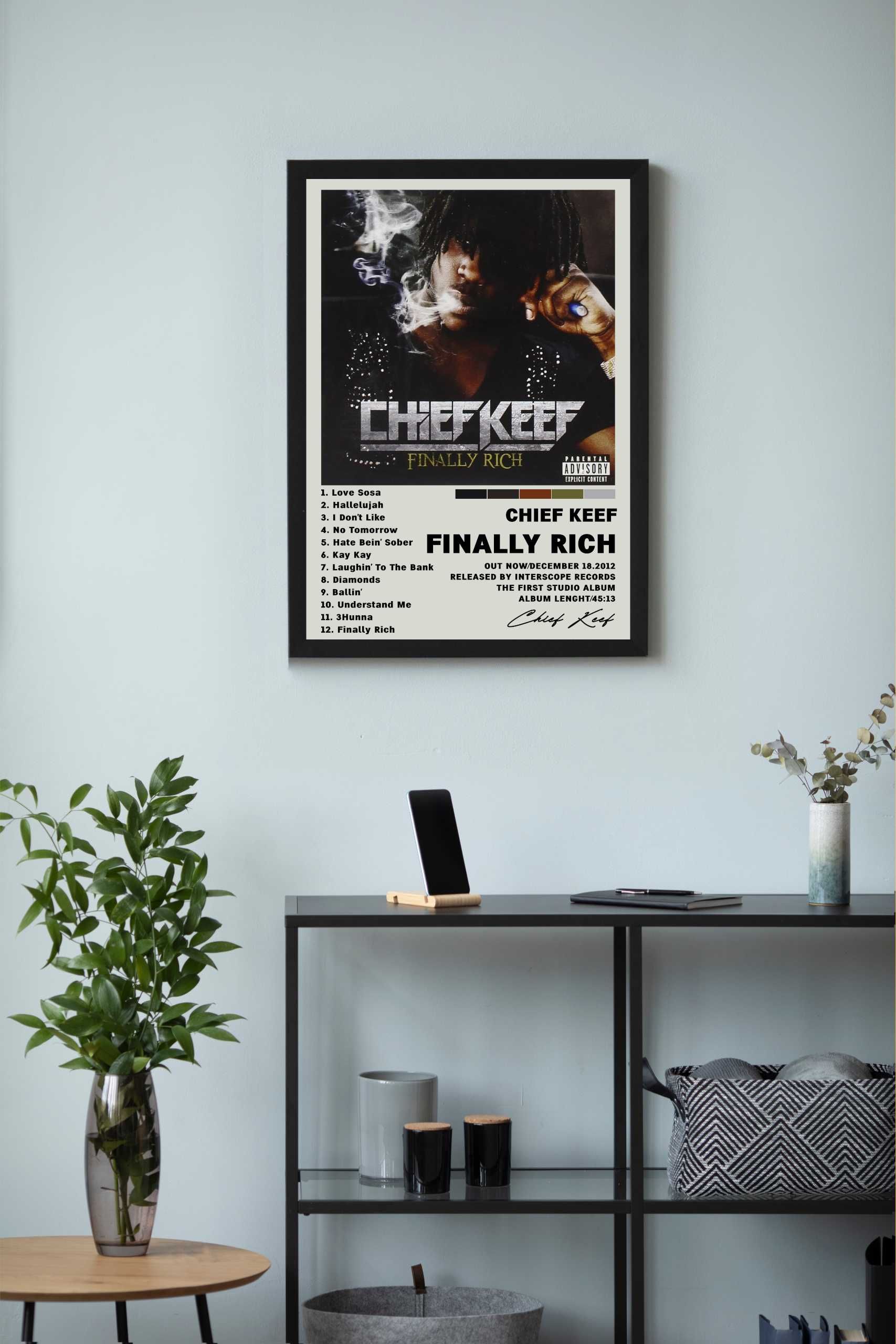 Chief Keef Finally Rich Plakat Obraz z albumem prezent