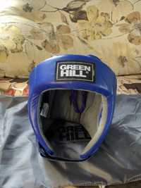Боксерский шлем синий Green Hill(M Size) с ФБУ