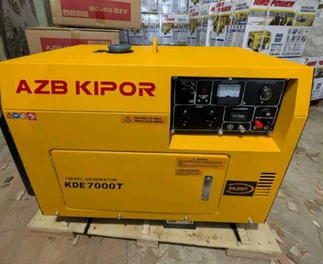 дизельный генератор кipor 7000 в кожухе с медной обмоткой стартер
