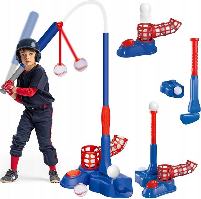 Baseball Gra dla Dzieci 4w1 Zabawka Sportowa Zręcznościowa na Dwór