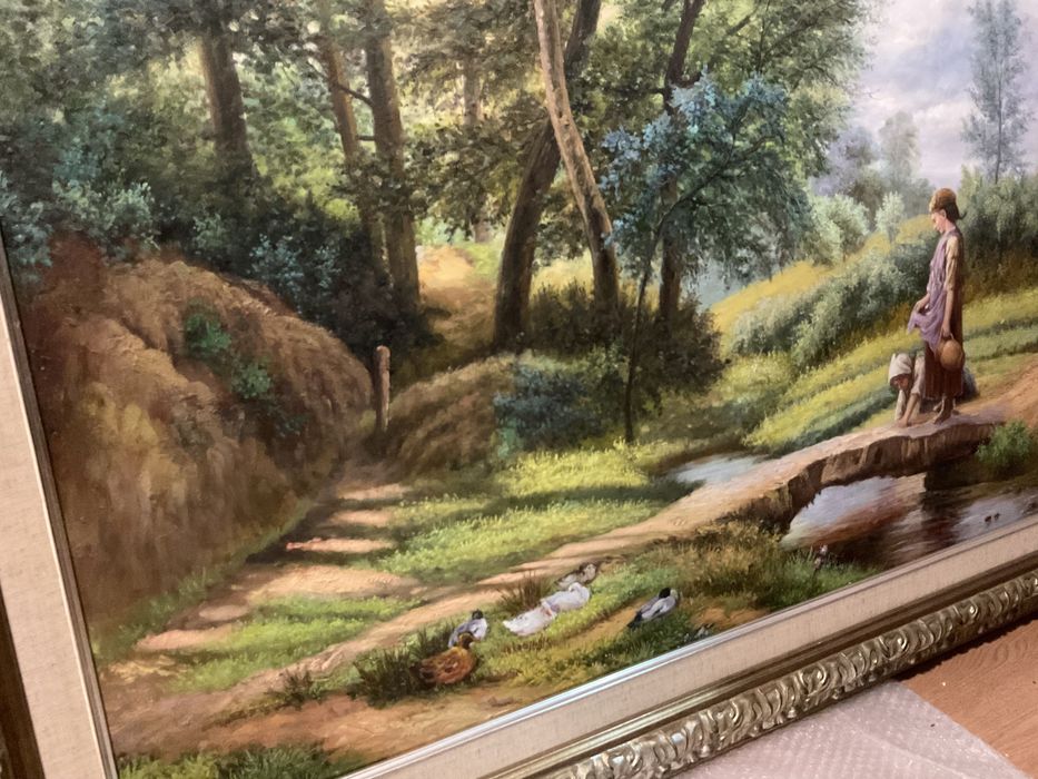 Quadro tela a oleo 125x95 cm