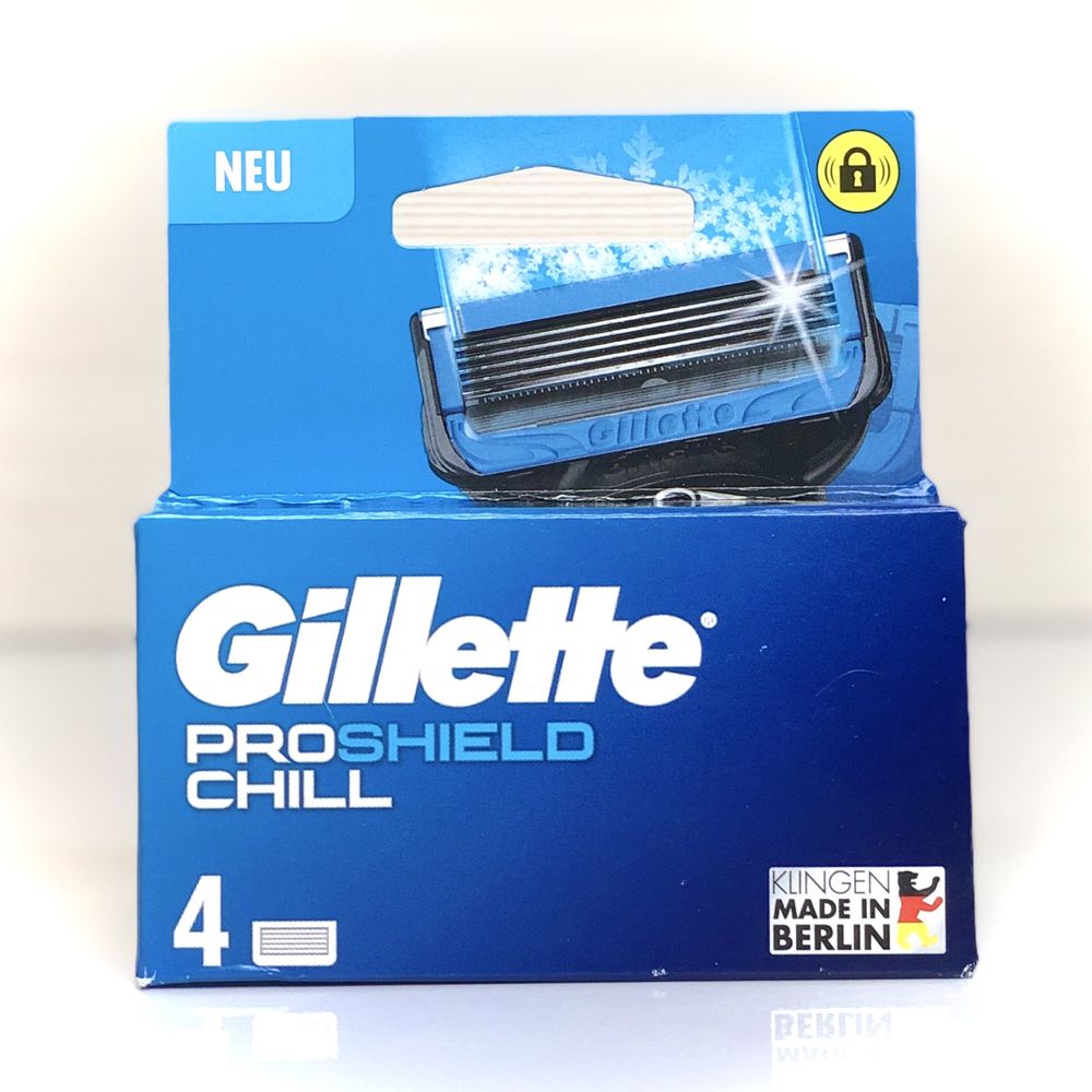 Оригінальні леза - Gillette Proshield Chill - Вироблено В Німеччині